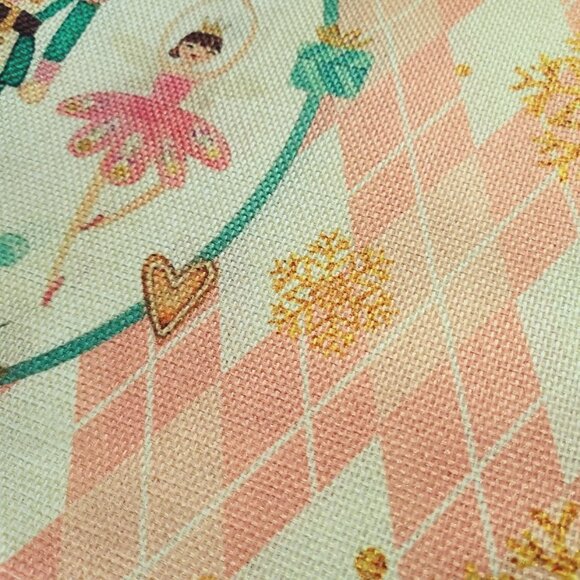 Nutcracker Placemats Christmas Decor Set 4 Pink Xmas Holiday Table Decorations - Picture 14 of 14